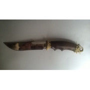 Нож "Слон" с бронзовым литьем 