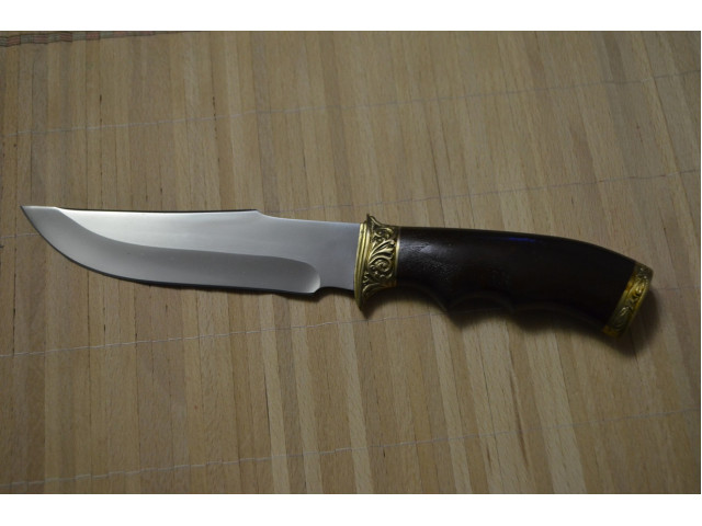Нож "Охотник" с бронзовым литьем